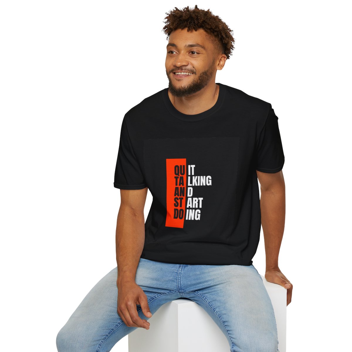 Motivational Quote T-Shirt, Unisex Softstyle Tee, Casual Wear, Gift for Him/Her, Inspirational Graphic Tee