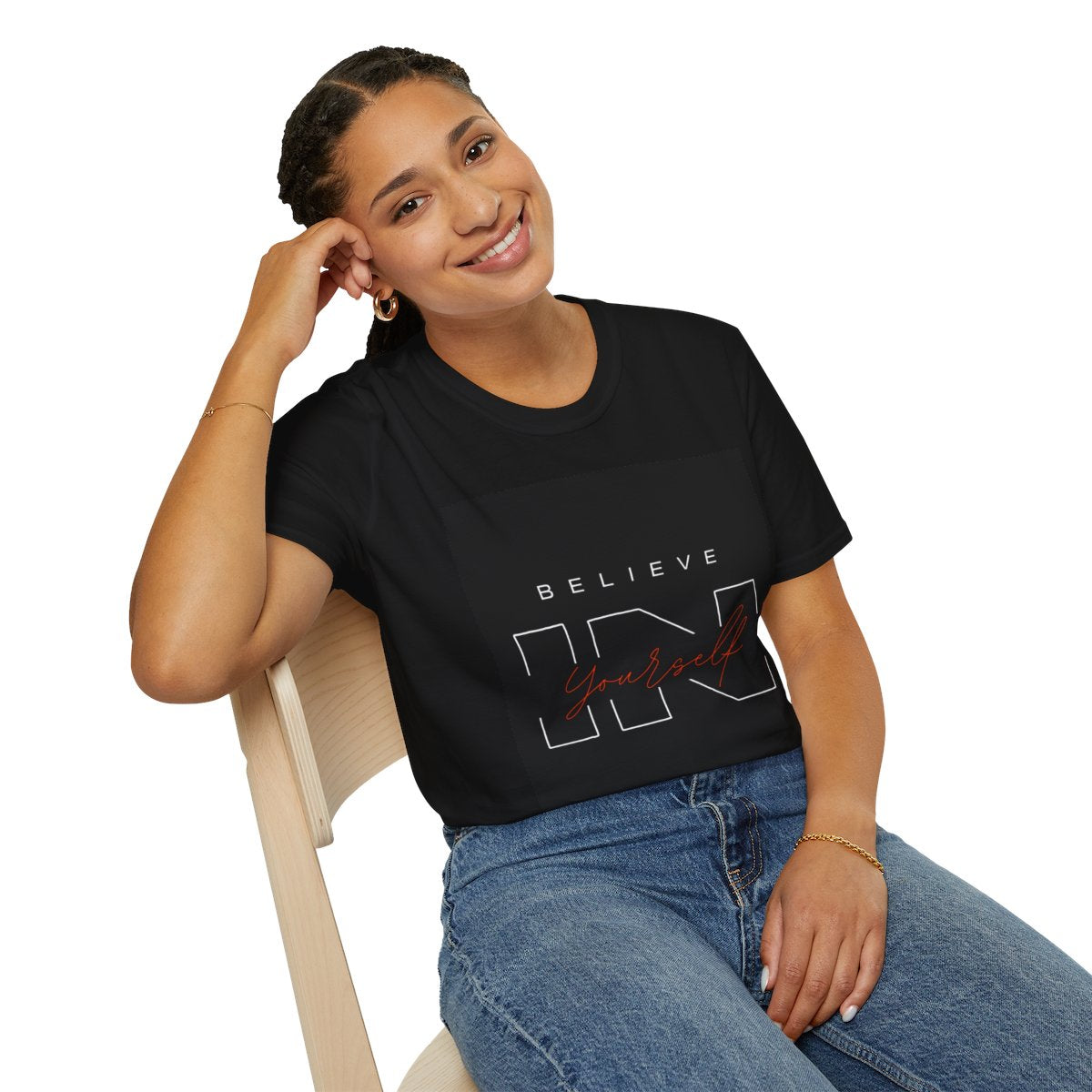 Believe in Yourself T-Shirt, Inspirational Tee, Motivational Gift, Unisex Casual Wear, Perfect for Birthdays, Holidays, Self-Care