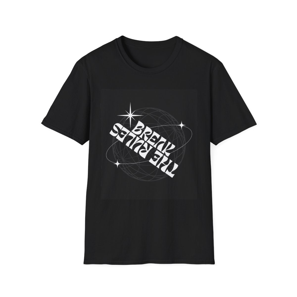 Retro Cosmic Graphic T-Shirt, Break Free Vibe, Unisex Casual Tee for Music Lovers, Festival Wear, Gift for Space Enthusiasts