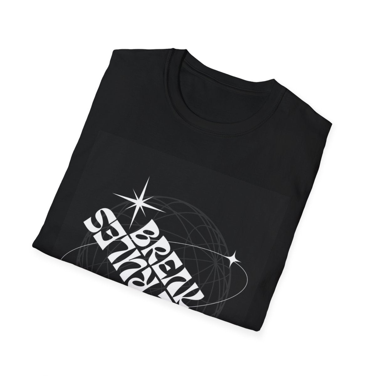 Retro Cosmic Graphic T-Shirt, Break Free Vibe, Unisex Casual Tee for Music Lovers, Festival Wear, Gift for Space Enthusiasts
