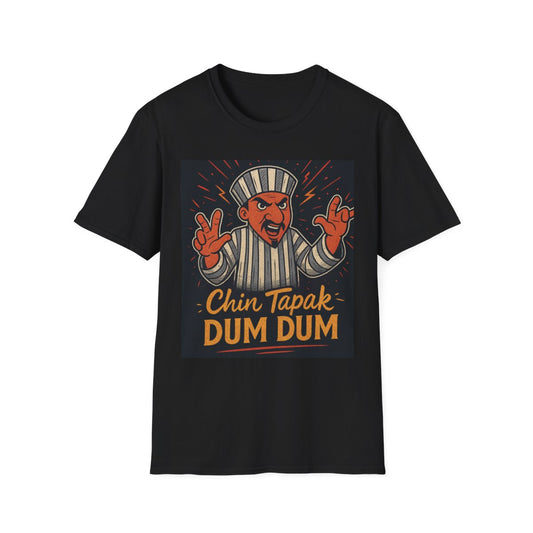 Chin Tapak Dum Dum Graphic Unisex T-Shirt | Funny Gift for Food Lovers, Casual Wear, Summer Fashion, Unique Tee