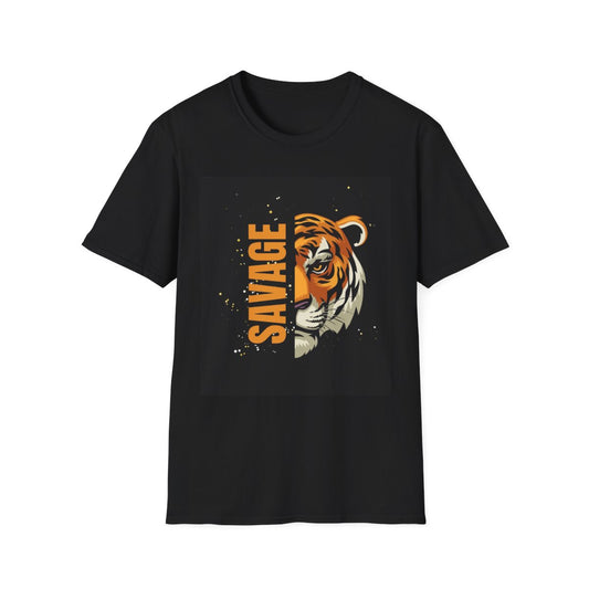 Savage Tiger T-Shirt for men - Fierce & Stylish Graphic Tee for Animal Lovers, Gift for Birthdays, Casual Wear, Nature Enthusiasts