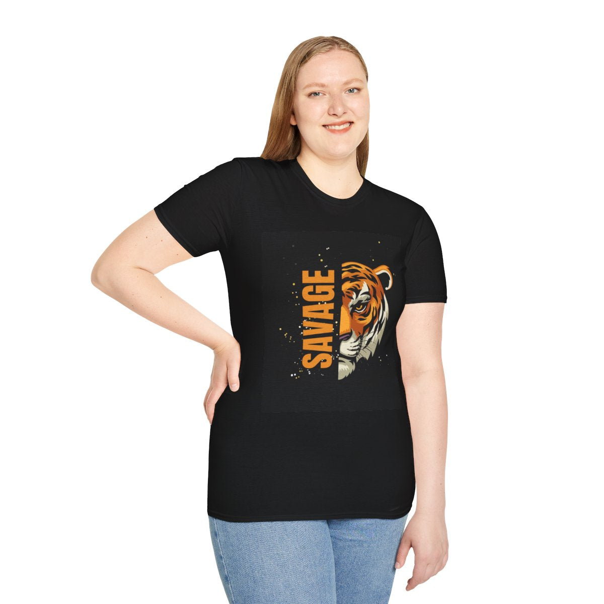 Savage Tiger T-Shirt for men - Fierce & Stylish Graphic Tee for Animal Lovers, Gift for Birthdays, Casual Wear, Nature Enthusiasts