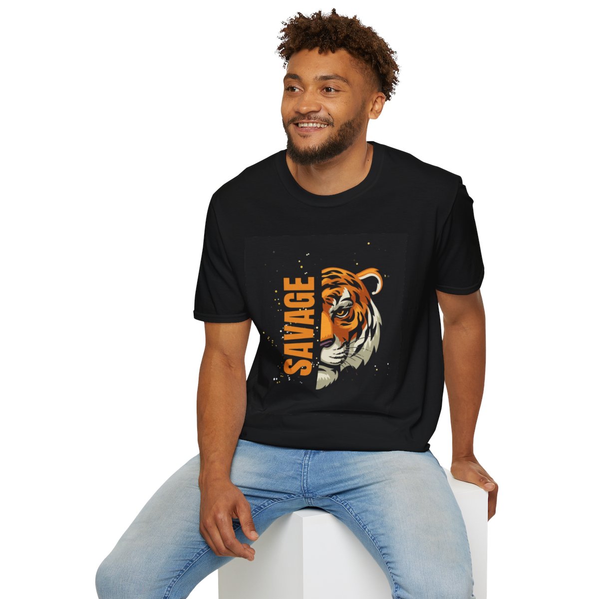 Savage Tiger T-Shirt for men - Fierce & Stylish Graphic Tee for Animal Lovers, Gift for Birthdays, Casual Wear, Nature Enthusiasts