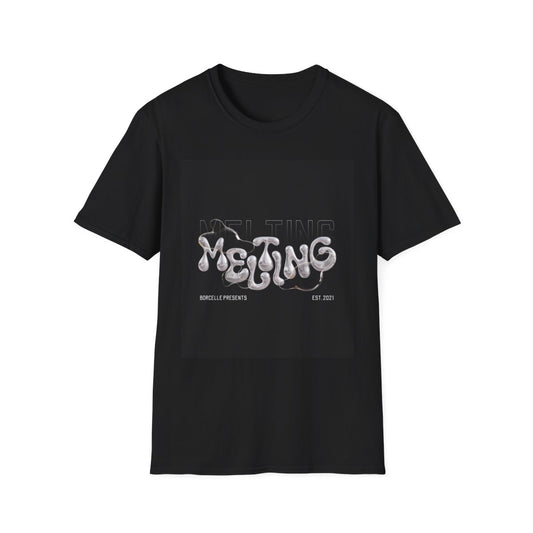 Melting Vibes Soft style T-Shirt for men, Trendy Graphic Tee, Cool Casual Wear, Perfect for Festivals, Unique Gift Idea