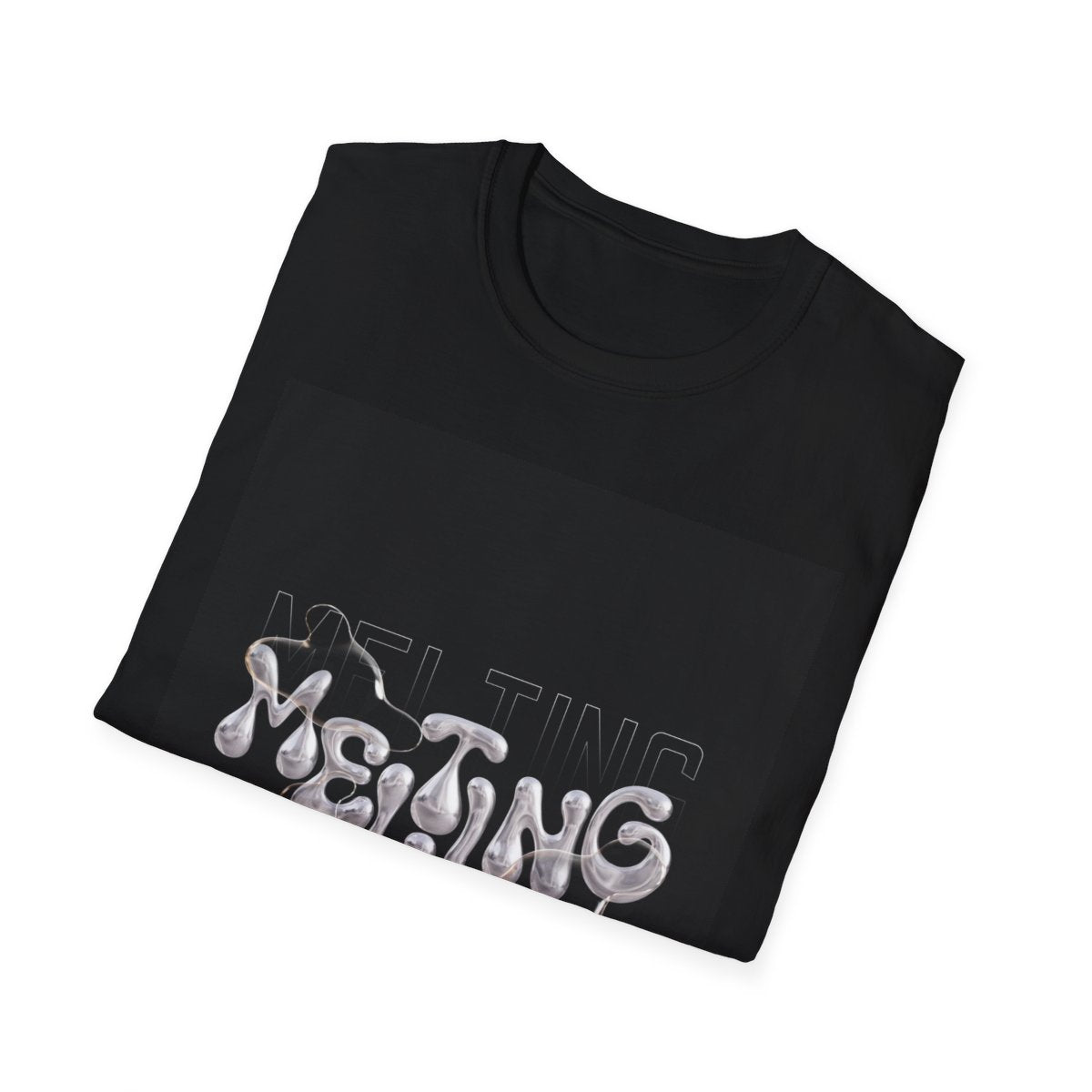 Melting Vibes Soft style T-Shirt for men, Trendy Graphic Tee, Cool Casual Wear, Perfect for Festivals, Unique Gift Idea