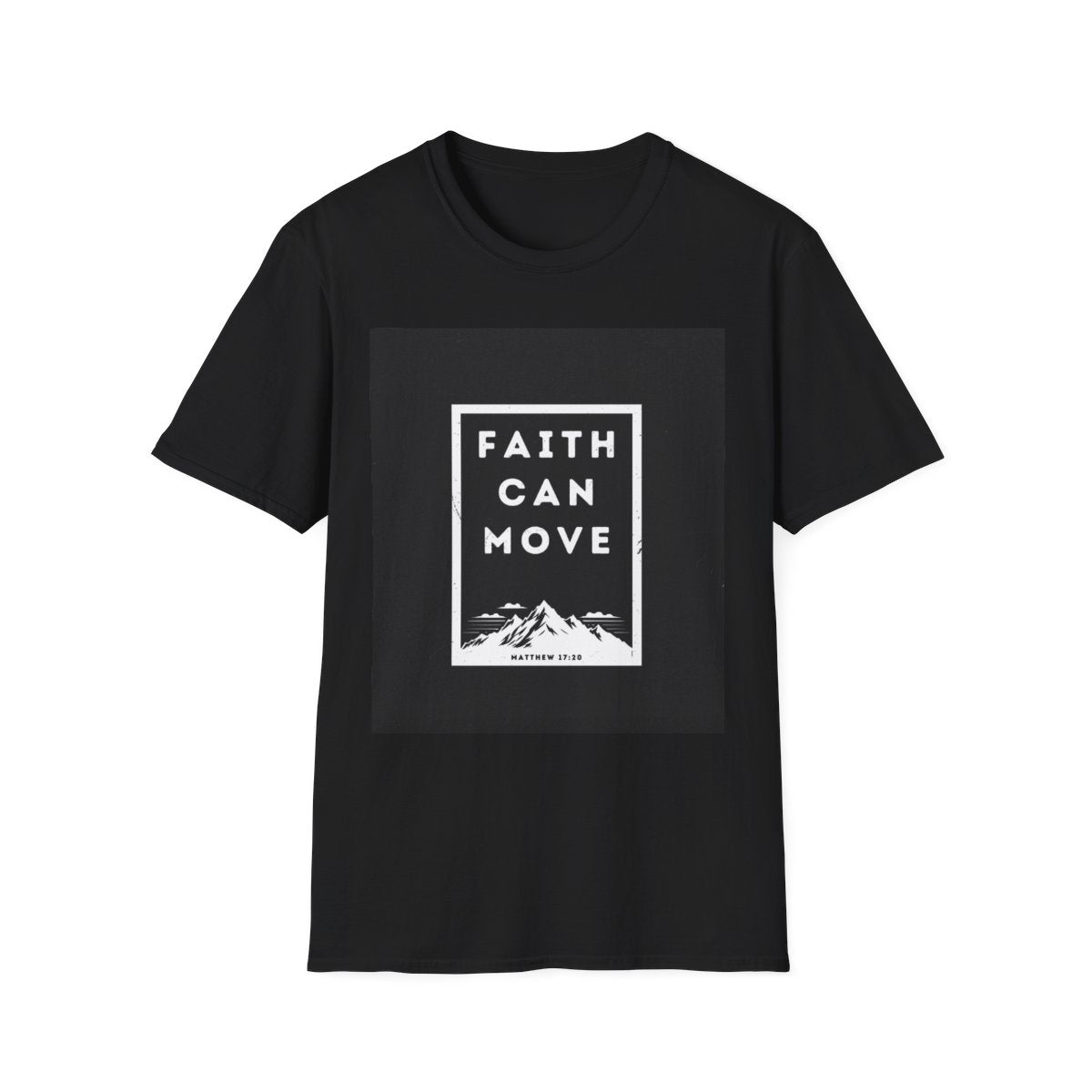 Inspirational Faith Can Move T-Shirt, Motivational Tee, Unisex Graphic Shirt, Gift for Encouragement, Casual Wear, Faith Themed Apparel