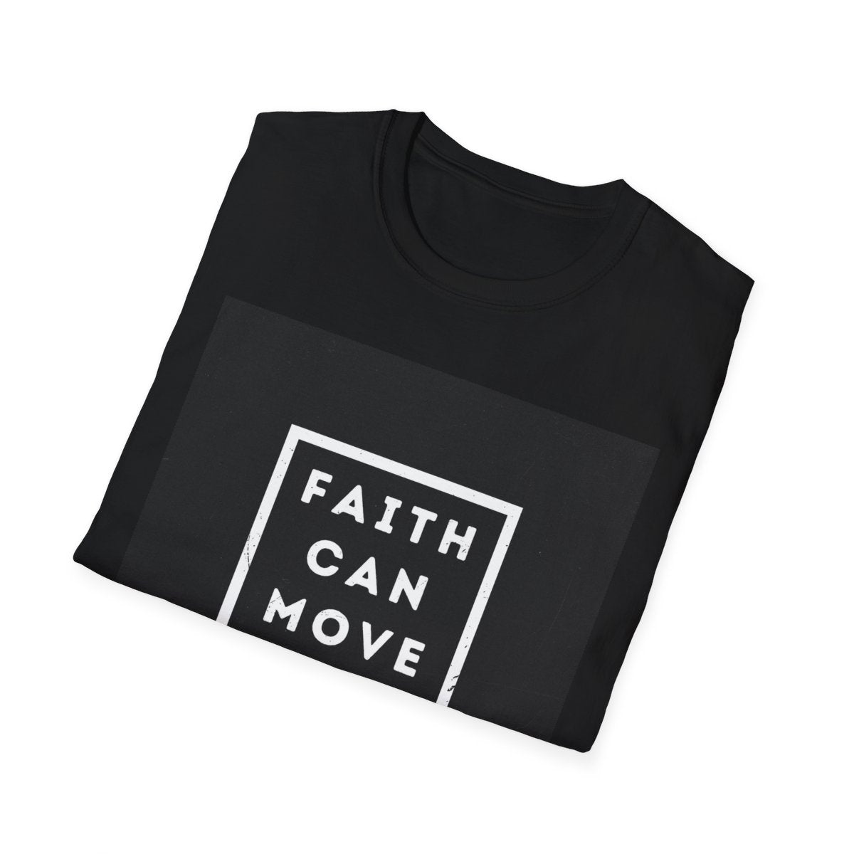 Inspirational Faith Can Move T-Shirt, Motivational Tee, Unisex Graphic Shirt, Gift for Encouragement, Casual Wear, Faith Themed Apparel