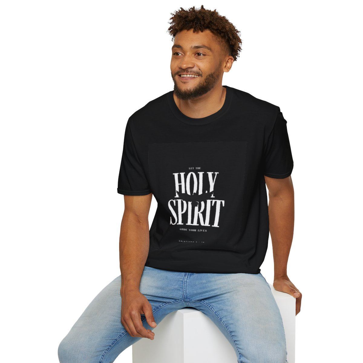 Holy Spirit Soft Style T-Shirt, Inspirational Shirt, Faith Apparel, Christian Gift, Spiritual Wear, Religious Clothing