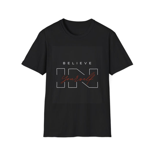 Believe in Yourself T-Shirt, Inspirational Tee, Motivational Gift, Unisex Casual Wear, Perfect for Birthdays, Holidays, Self-Care
