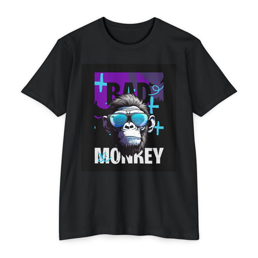 Bad Monkey Graphic Unisex T-Shirt | Cool Casual Wear, Gift for Animal Lovers, Trendy Tee for Everyday Use, Monkey Art Shirt