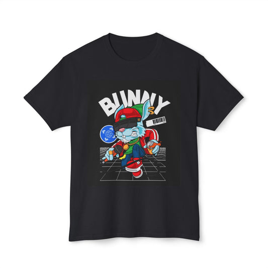 Bunny Cartoon T-shirt | Fun Graphic Tee for Kids and Adults, Perfect Gift for Birthdays, Easter, and Everyday Wear